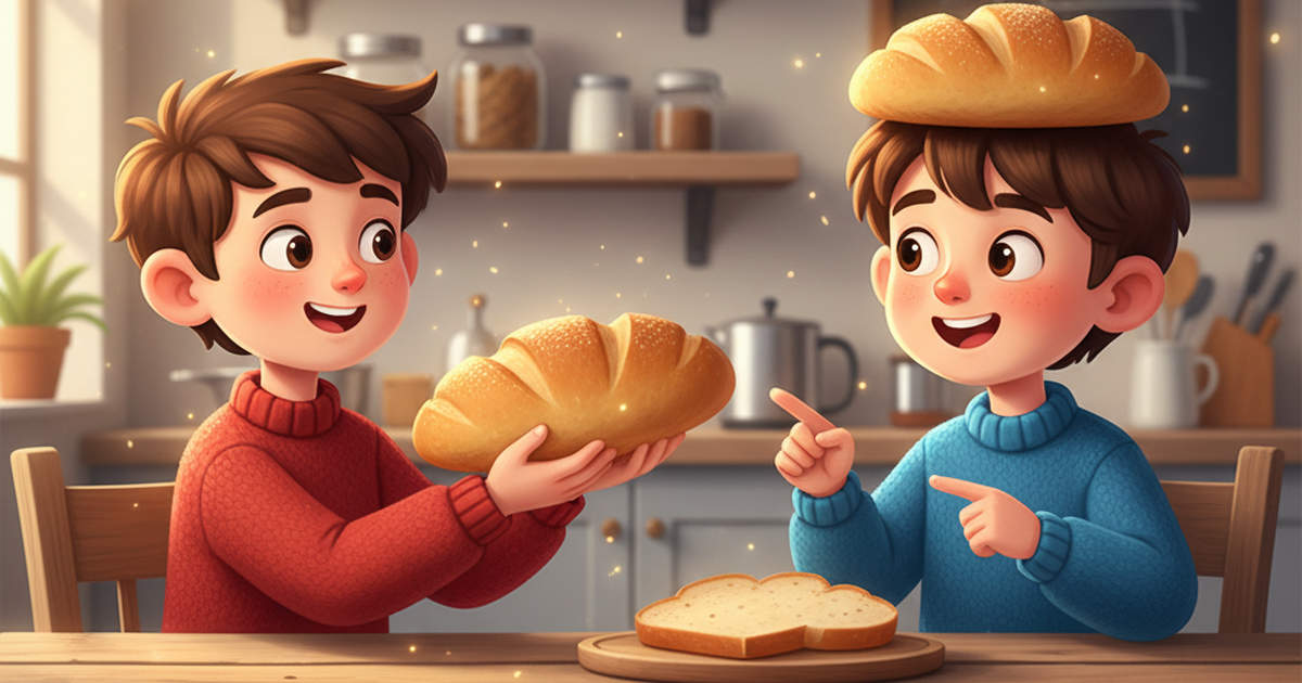 Мнемоническая ассоциация для запоминания английского слова bread