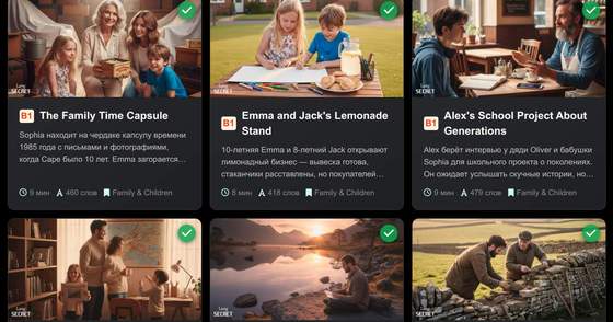Чтение - авторские тексты на английском с переводом