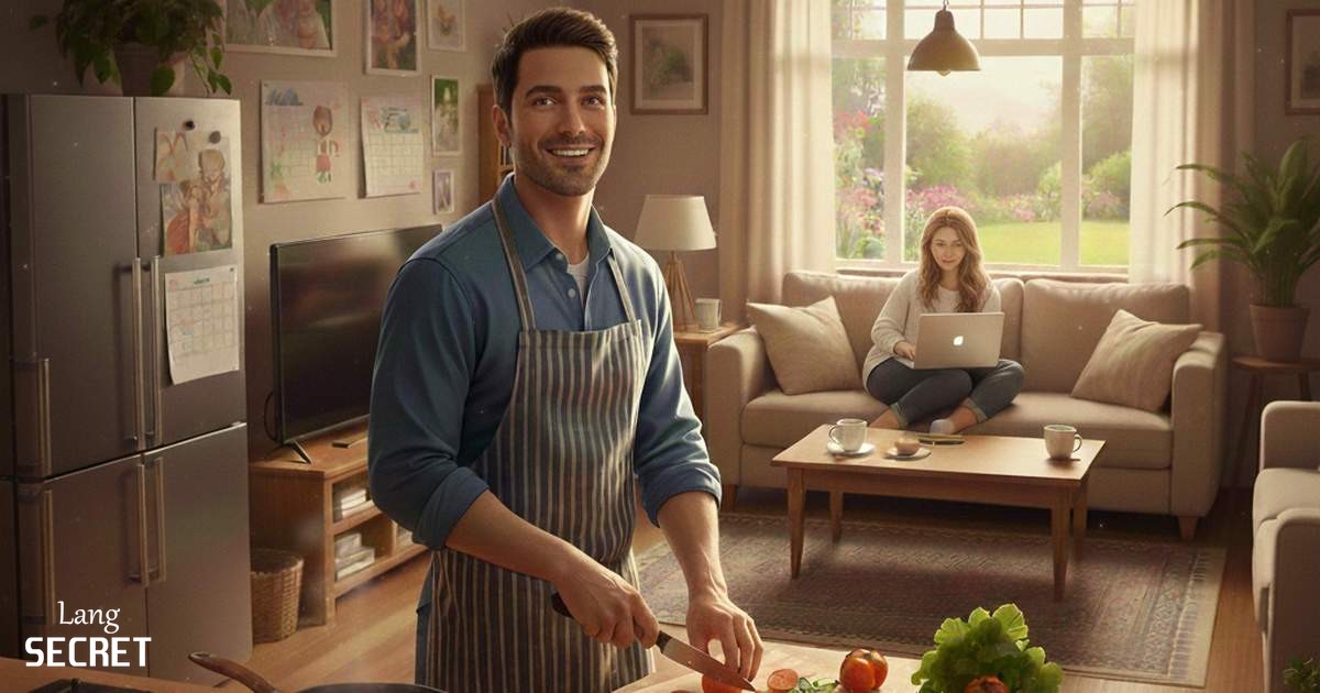 Члены семьи помогают друг другу