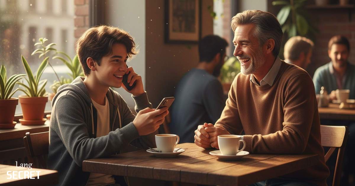 Подросток Alex разговаривает с дядей Oliver