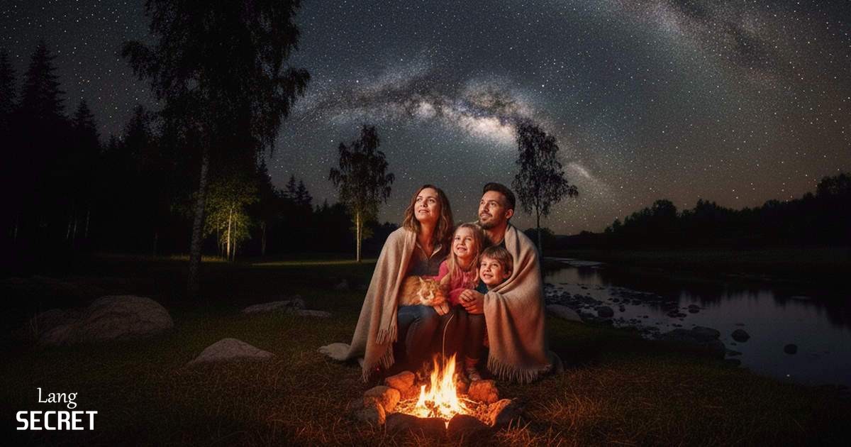 Семья Williams у костра