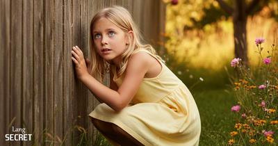 Emma исследует следы в саду в поисках пропавших помидоров