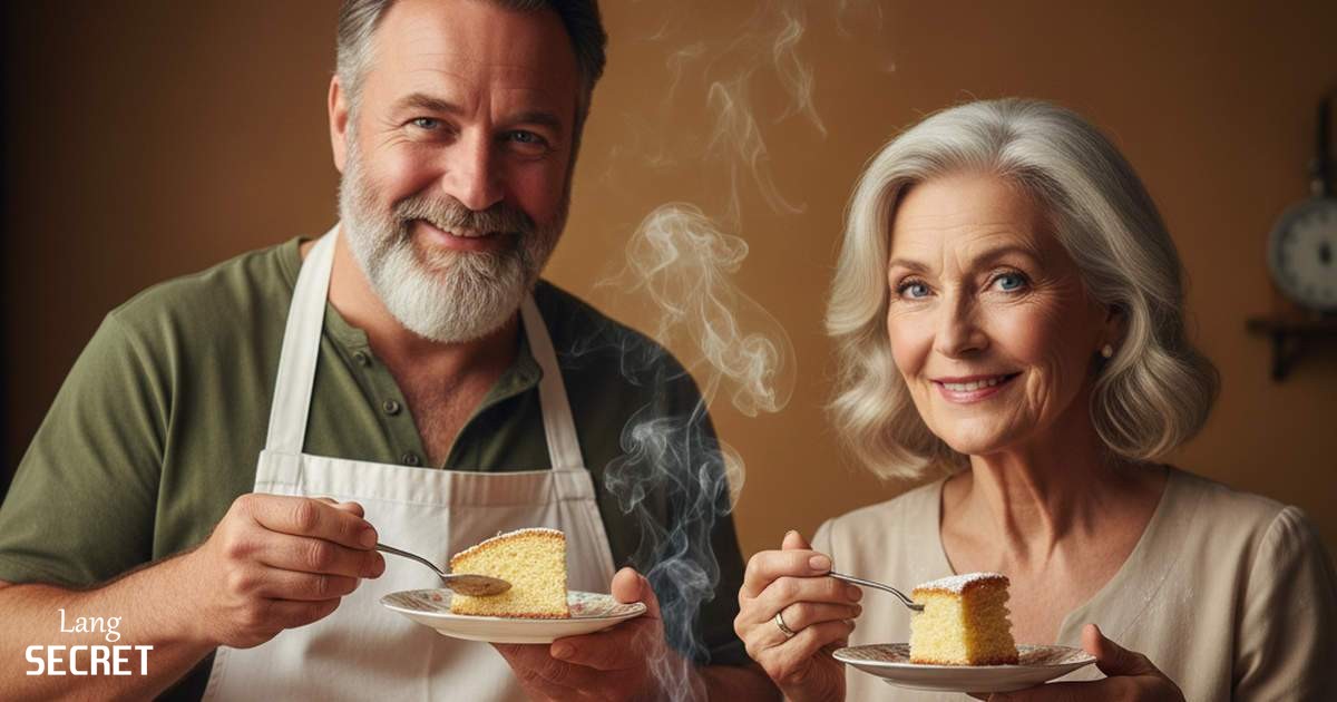 Oliver и Sophia пробуют бисквит, приготовленный по рецепту бабушки Margaret