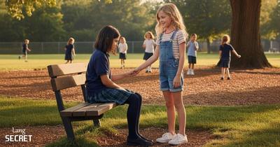 Девочки знакомятся в школе